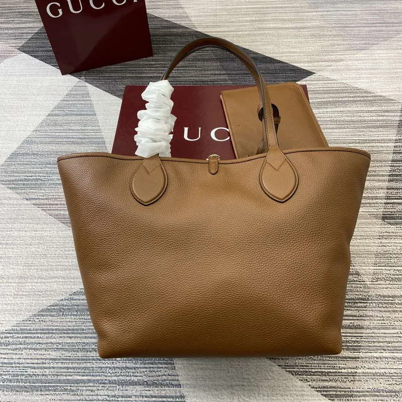 Gucci 839112 Gucci Totissima Velká Oboustranná Taška Hnědá