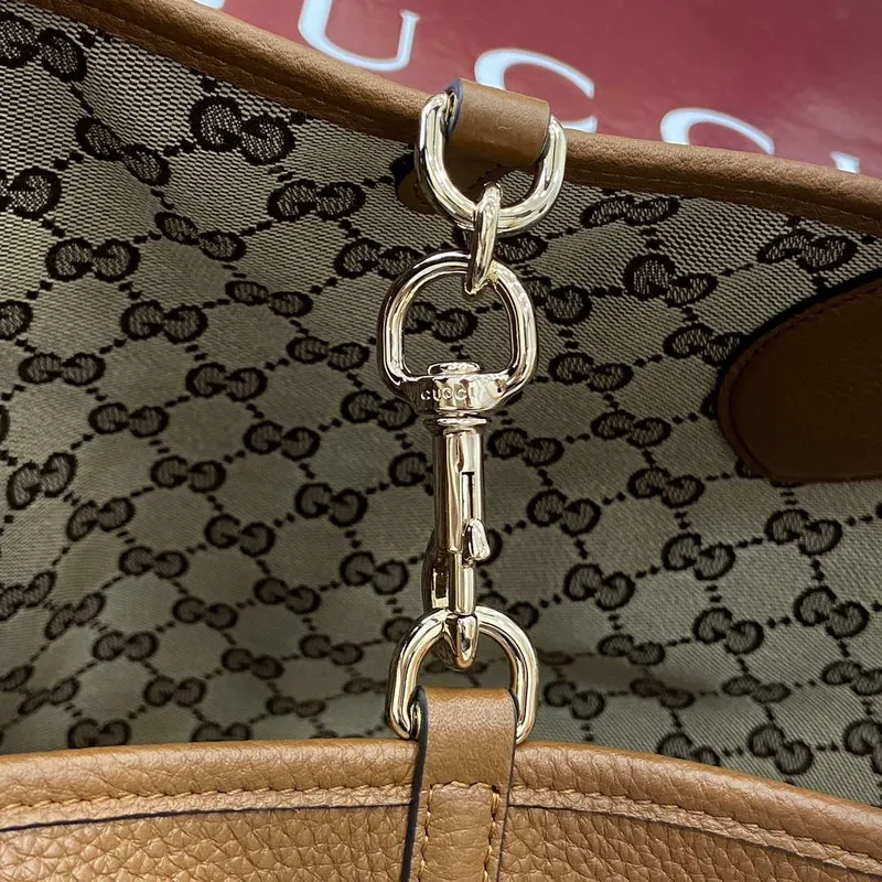 Gucci 839112 Gucci Totissima Velká Oboustranná Taška Hnědá