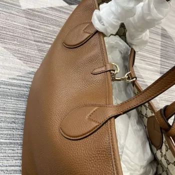 Gucci 839112 Gucci Totissima Velká Oboustranná Taška Hnědá