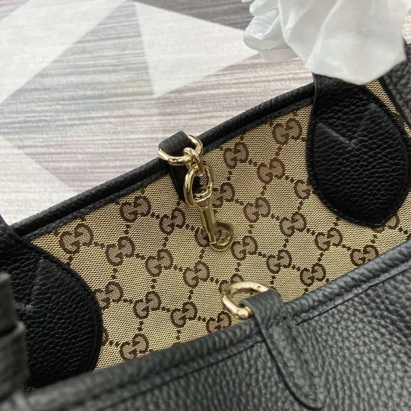 Gucci 839112 Gucci Totissima Velká Oboustranná Taška Černá