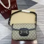Gucci 815178 Gucci Horsebit 1955 Soft Medium Shoulder Bag černé kožené detaily