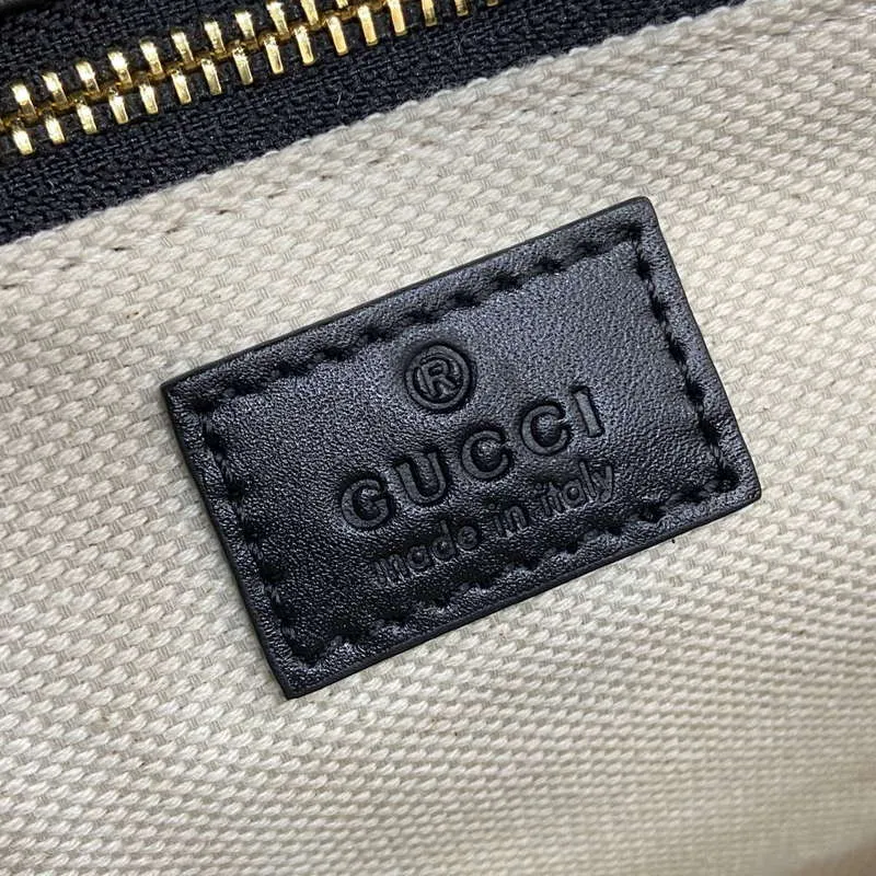 Gucci 815178 Gucci Horsebit 1955 Soft Medium Ramenní Taška Černá