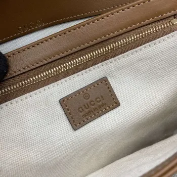 Gucci 815178 Gucci Horsebit 1955 Soft Medium Ramenní Taška Hnědá