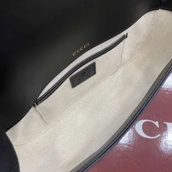 Gucci 815206 Gucci Horsebit 1955 Soft Small Top Handle Bag Černá