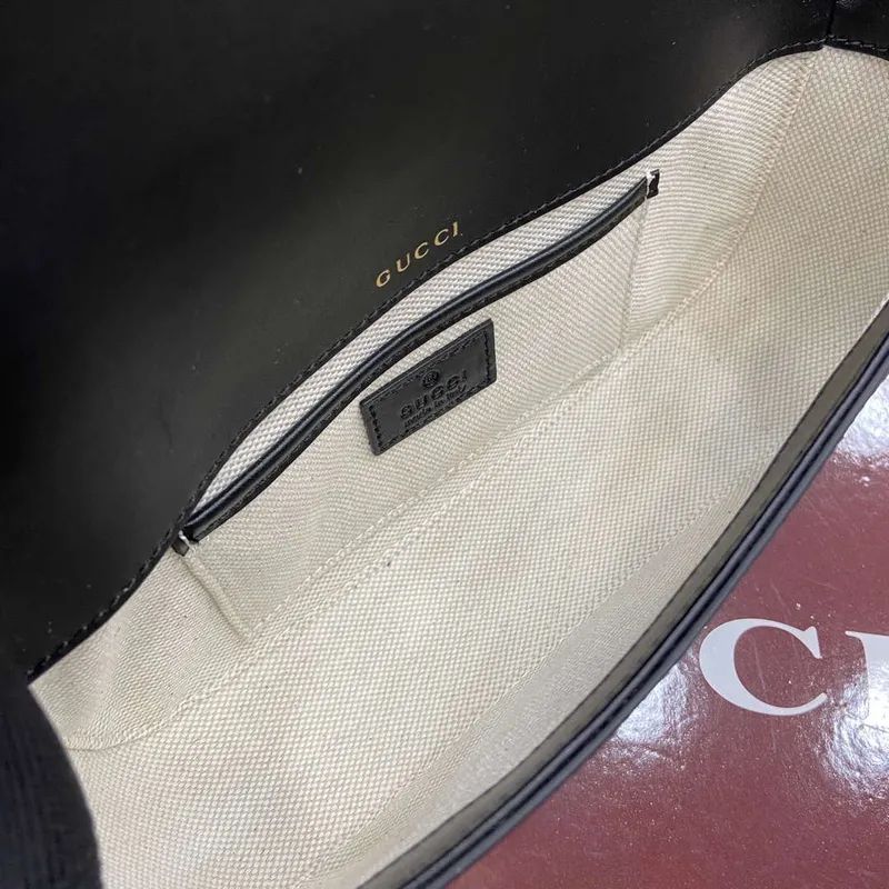 Gucci 815206 Gucci Horsebit 1955 Soft Small Top Handle Bag Černá