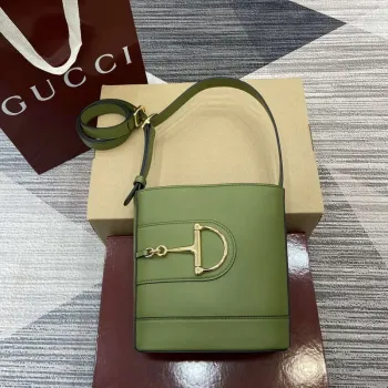 Gucci 833665 Gucci 73 Malá kabela na víno Zelená kůže
