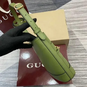 Gucci 833665 Gucci 73 Malá kabela na víno Zelená kůže