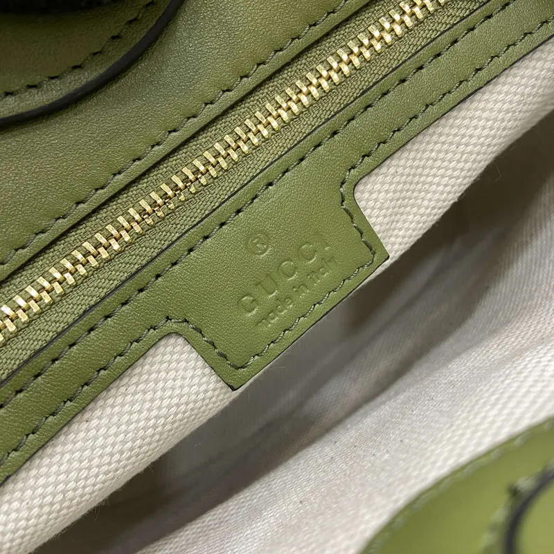 Gucci 833665 Gucci 73 Malá kabela na víno Zelená kůže