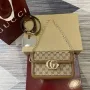 Gucci 826761 Gucci Go Malá Ramenní Taška Hnědá Tkanina