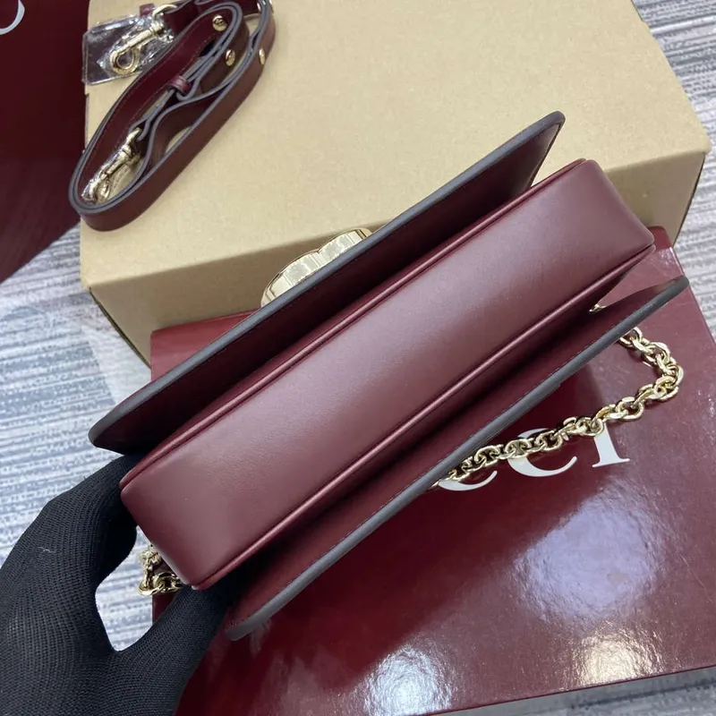 Gucci 826761 Gucci Go Malá Ramenní Taška Červená