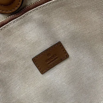 Gucci 834981 Gucci B Střední Kabelka přes Rameno Hnědá Kůže Trim