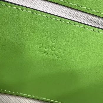 Gucci 815700 Gucci Blondie mini ramenní taška Zelená kůže