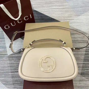 Gucci Blondie Medium 815719 — Luxusní taška ve světle růžové kůži s historickým logem