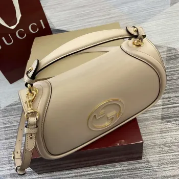 Gucci 815719 Gucci Blondie Medium taška s horním madlem Kůže Světle růžová