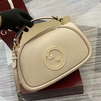 Gucci 815719 Gucci Blondie Medium taška s horním madlem Kůže Světle růžová