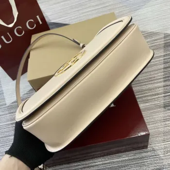 Gucci 815719 Gucci Blondie Medium taška s horním madlem Kůže Světle růžová