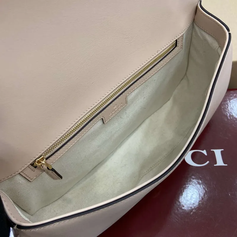 Gucci 815719 Gucci Blondie Medium taška s horním madlem Kůže Světle růžová