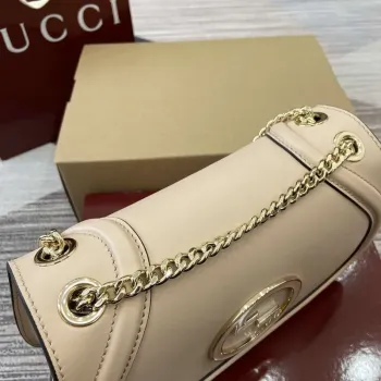 Gucci 815715 Gucci Blondie malá kabelka přes rameno Světle růžová kůže