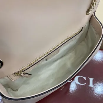 Gucci 815715 Gucci Blondie malá kabelka přes rameno Světle růžová kůže