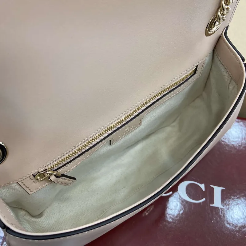 Gucci 815715 Gucci Blondie malá kabelka přes rameno Světle růžová kůže