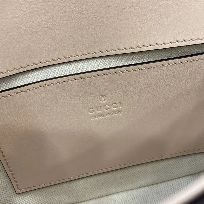 Gucci 815711 Gucci Blondie mini ramenní taška Kůže Světle růžová