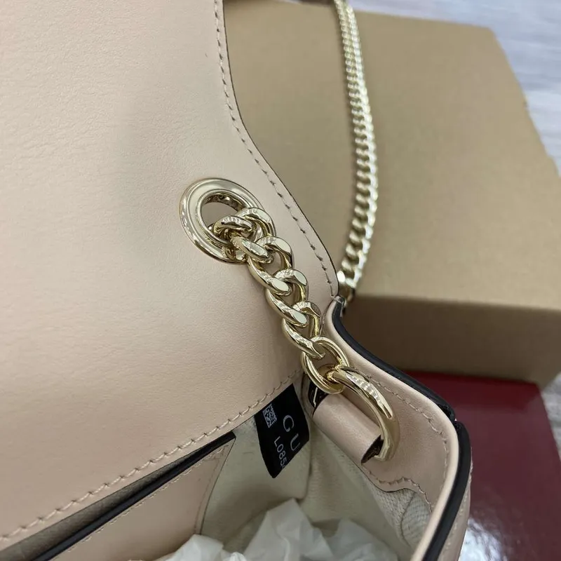 Gucci 815711 Gucci Blondie mini ramenní taška Kůže Světle růžová