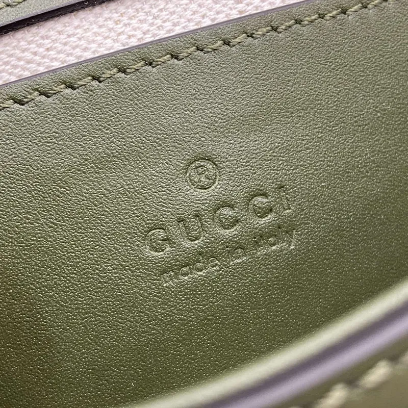 Gucci 815711 Gucci Blondie mini ramenní taška z nubukové kůže Zelená