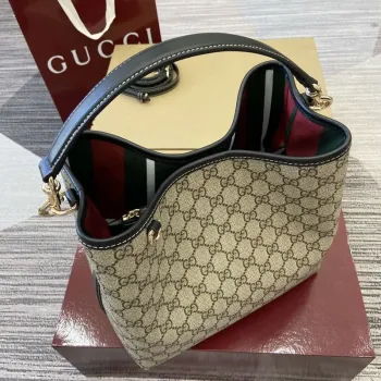 Gucci 815103 GG Emblem kabela na vodu Béžová a Černá