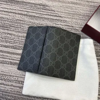 Gucci 821209 GG Emblem dvoudílný pouzdro na karty Černé