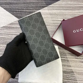 Gucci 821213 GG Emblem černá mini peněženka