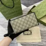 Gucci 821803 GG Emblem béžová a černá mini peněženka