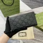 Gucci 821803 GG Emblem ultra měkké černé embosování Černá