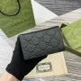 Gucci 815874 GG Emblem Střední peněženka Černá