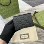Gucci 815901 GG Emblem mini peněženka černá