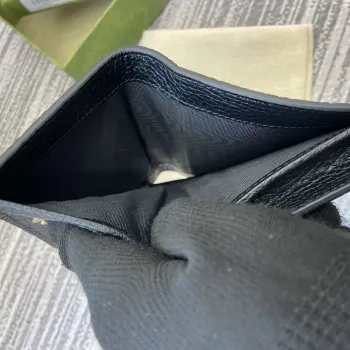 Gucci 815901 GG Emblem mini peněženka černá