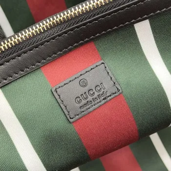 Gucci 815212 GG Emblem Velká taška přes rameno Béžová a černá
