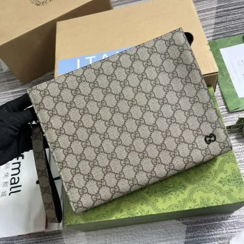 Gucci 768255 GG taška s detailem GG Béžová a černá