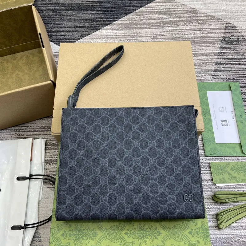 Gucci 768255 GG taška s detailem GG Černá