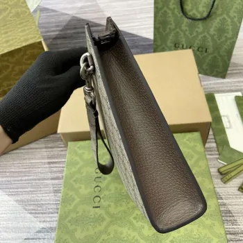 Gucci 768255 GG pouzdro s GG detailem tmavě šedé