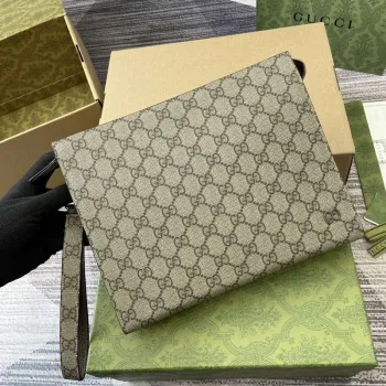 Gucci 768255 GG pouzdro s GG detailem tmavě šedé