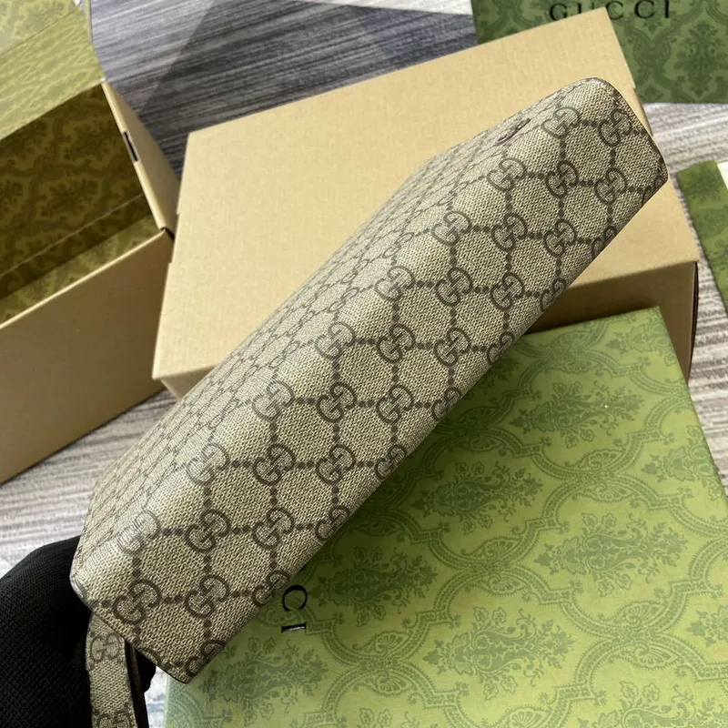 Gucci 768255 GG pouzdro s GG detailem tmavě šedé