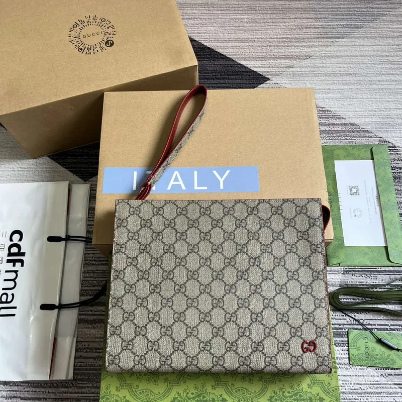 Gucci 768255 GG taška s detailem GG Červená