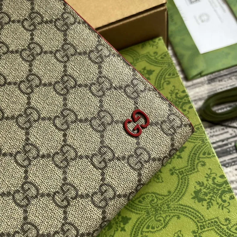 Gucci 768255 GG taška s detailem GG Červená