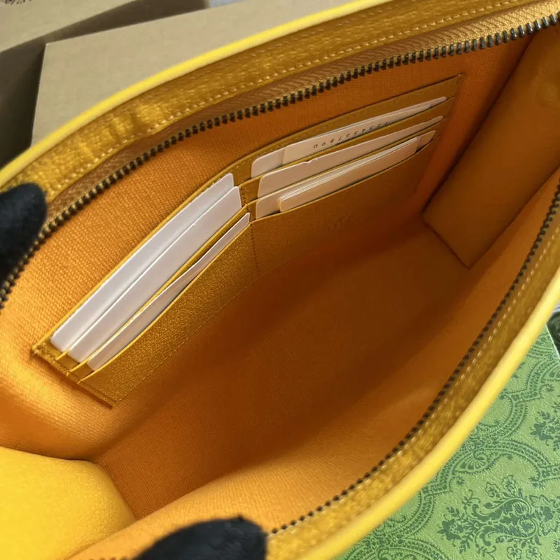 Gucci 768255 GG taška s detailem GG Žlutá