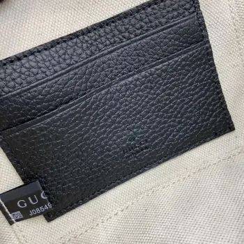 Gucci 815949 GG Emblem super mini taška Černá