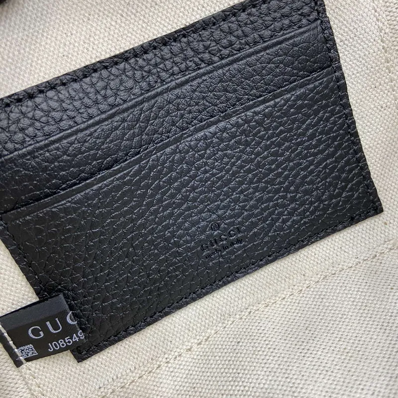 Gucci 815949 GG Emblem super mini taška Černá