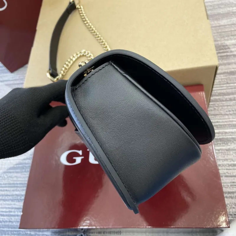 Gucci 815711 Gucci Blondie mini ramenní taška Černá