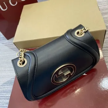 Gucci 815711 Gucci Blondie mini ramenní taška Černá