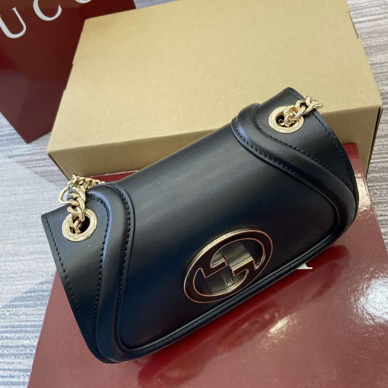 Gucci 815711 Gucci Blondie mini ramenní taška Černá