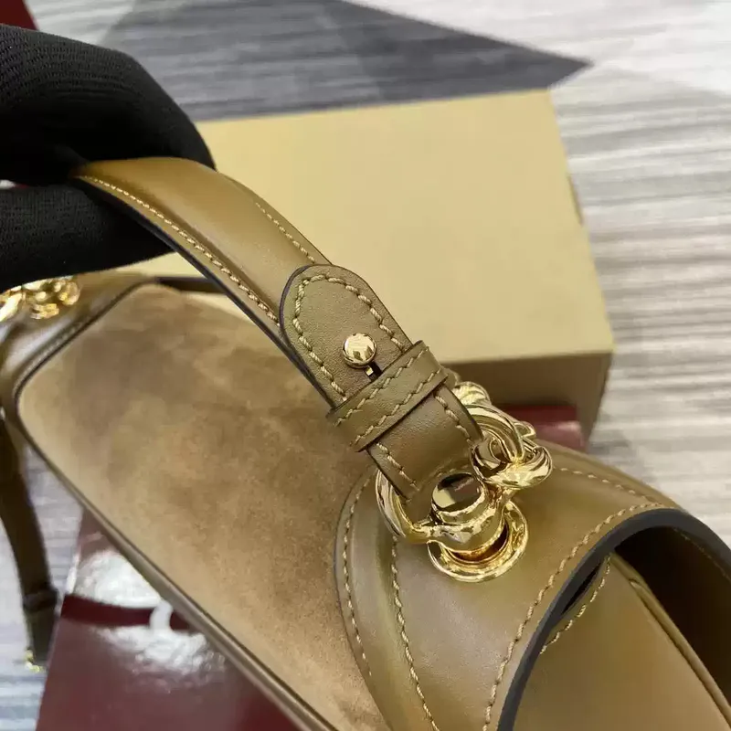 Gucci 815719 Gucci Blondie Medium taška s horním uchopem Světle hnědá semiš